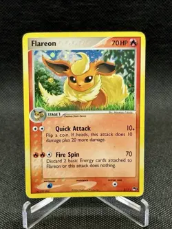Pokemon TCG Flareon 2/17 Holo Rare POP Series 3 Heavily Played Free Shipping - Image 1
