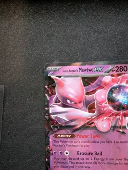 Team Rocket's Mewtwo ex 81/182 - Pokemon TCG Destined Rivals: Holo Ultra Rare NM - Image 5