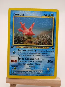 Corsola 37/75 - Neo Discovery - 1st Edition Uncommon LP Pokemon Card - Image 1