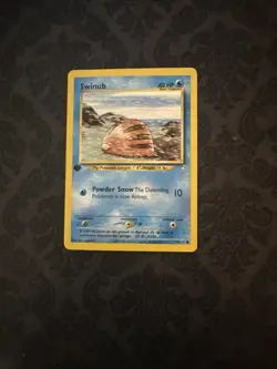 2000 Neo Genesis Swinub 79/111 1st Edition Wotc Vintage Pokemon Card - Image 1