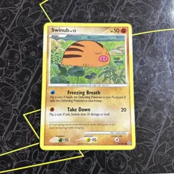 Swinub 77/100 - Stormfront - 2008 - Common - Pokemon Card D1 - Image 1
