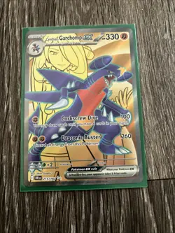 Pokemon TCG Cynthia's Garchomp EX Holo Card - Image 1