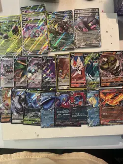 Lot Of 49 Pokemon Cards - Tons Of EX , V and Some Pokeballs And Trainers - Image 1