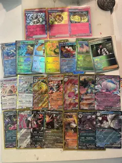 Lot Of 49 Pokemon Cards - Tons Of EX , V and Some Pokeballs And Trainers - Image 2