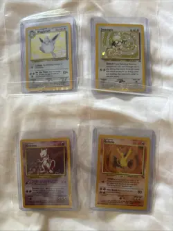 Pokemon Cards Lot of 4 (Mewtwo, Wigglypuff, Smeargle, and Moltres) - Image 1