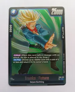 DBS Dragon Ball Fusion World FB01-051 Trunks Future RARE Card - Image 1