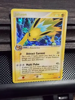Jolteon 8/115 2005 EX Unseen Forces Pokemon Card Reverse Holo Rare - Nm - Image 1