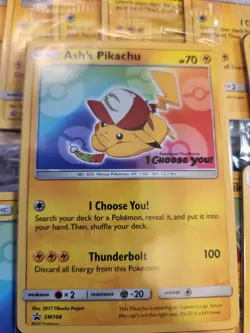 SEALED Ash’s Pikachu TCG SM108 2017 Promo Card Pokemon "I Choose You" - Image 3