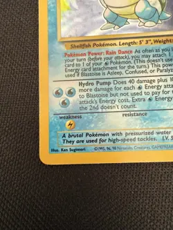 Pokemon Blastoise 2/102 Unlimited Holo Base Set Card 1999 Unplayed Ex+ Cond LOOK - Image 5