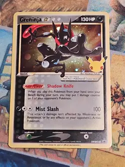 Pokemon Celebrarions Greninja Gold Star SWSH144 Black Star Promo Card *PICS* - Image 1