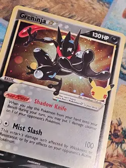 Pokemon Celebrarions Greninja Gold Star SWSH144 Black Star Promo Card *PICS* - Image 2