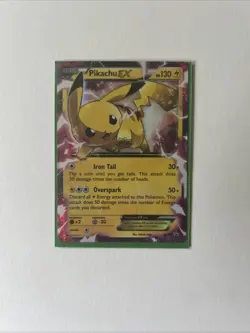 Pokemon Pikachu TCG EX Holo Black Star Promo Card XY84 Ultra Rare - Image 1