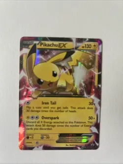 Pokemon Pikachu TCG EX Holo Black Star Promo Card XY84 Ultra Rare - Image 2