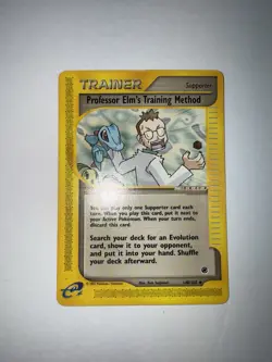 MP Professor Elm’s Training Method 148/165 Trainer e-Series Pokemon card English - Image 1