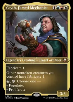 Cayth, Famed Mechanist - Foil Etched Light Play, English Magic the Gathering MTG - Image 1