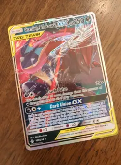 Pokemon Greninja & Zoroark GX Unbroken Bonds Holo Ultra Rare Card SM10 107/214 - Image 1