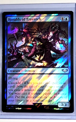 2022 MTG Magic the Gathering Warhammer 40000 Surge Foil #23 Heralds of Tzeentch - Image 1