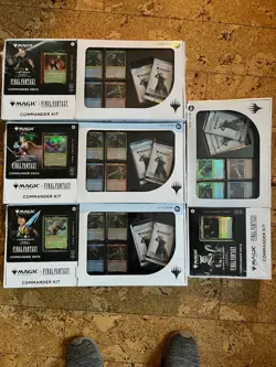 New SEALED Magic The Gathering Final Fantasy Commander Kit -Complete Set Of Four - Image 1