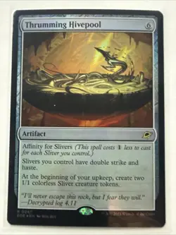 MTG Thrumming Hivepool 0247 Edge of Eternities *FOIL* Rare NM - Image 1