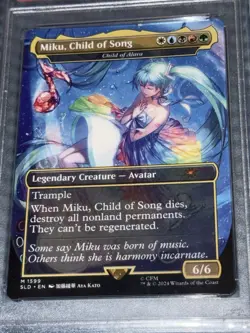 2024 MTG SECRET LAIR DROP #1599 MIKU, CHILD OF SONG PSA 10 - Collect Rare Cards - Image 2