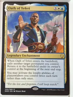 Oath of Teferi - Dominaria - Magic the Gathering MTG Nice! - Image 1