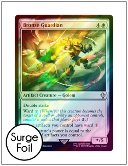1x Bronze Guardian, Surge Foil, Final Fantasy, Magic MTG NM - Image 1