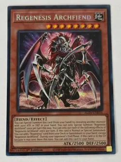 Yu-Gi-Oh! Regenesis Archfiend (ALIN-EN016) - Secret Rare - Image 1