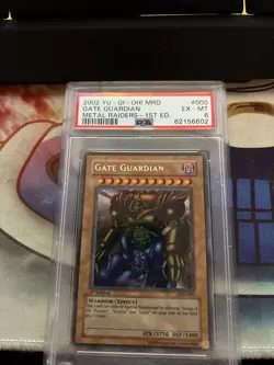 Yu-Gi-Oh! TCG Gate Guardian Metal Raiders MRD-000 1st Edition Secret Rare - Image 1