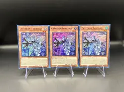 Yugioh Crystron Tristaros SUDA-EN019 Supreme Darkness 1st Edition X3 - Image 1