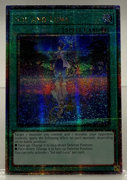 Yu-Gi-Oh! TCG Sol and Luna RA02-EN068 Quarter Century Secret Rare NM/M - Image 1