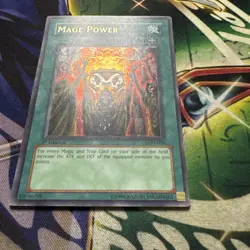 Yugioh! Mage Power LON-050 Ultra Rare 1st Edition LP - Image 2