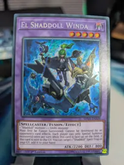 YuGiOh! El Shaddoll Winda SHVA-EN049 Secret Rare 1st Ed - Image 1