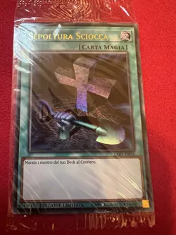 Foolish Burial LART *SEALED* (ITALIAN) Limited Edition Yu-Gi-Oh! TCG - Image 1