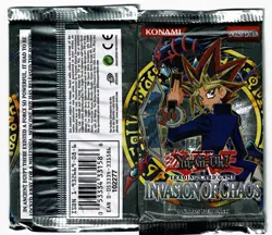 YUGIOH INVASION OF CHAOS BOOSTER PACKS OUT OF PRINT 2 PACK LOT - Image 1