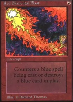 Beta Red Elemental Blast x1 Moderate Play, English Magic Mtg M:tG - Image 1