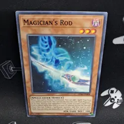 Magician's Rod LED6-EN008 Unlimited Common NM Near Mint Yu-Gi-Oh! Card - Image 1