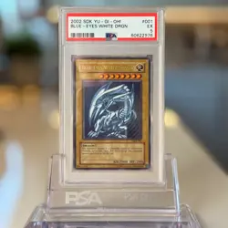 2002 Yugioh Blue Eyes White Dragon SDK-001 PSA 5 Ultra Rare #001 - Image 1