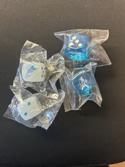 Yu-Gi-Oh Blue Eyes White Dragon Six Sided Dice Set of 4 - Image 2