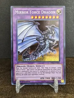 Yu-Gi-Oh! Mirror Force Dragon - DRL2-EN005 - Secret Rare! - 1st Edition NM - Image 1