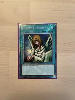 Yugioh Graceful Charity Platinum Secret Rare RA03-EN116 1st Edition NM - Image 1