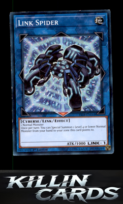 1st Edition Link Spider YS18-EN044 Common Starter Deck: Codebreaker YuGiOh Card - Image 1