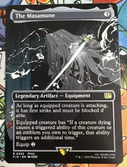 MTG Final Fantasy English The Masamune Borderless 0353 Foil - Image 1