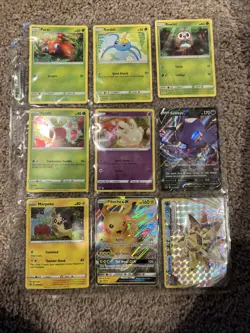 284 Pokemon Card Collection + 2 Jumbo Cards Along With Pokemon Binder￼ - Image 2