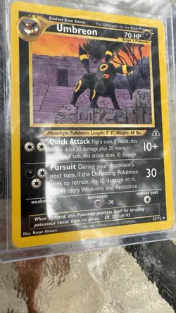 Umbreon 32/75 Rare Neo Discovery 2001 Pokemon Card WOTC Ungraded - Image 1