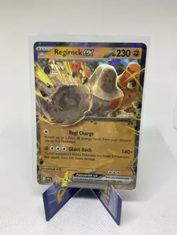 Regirock ex 101/182 Holo Shiny Pokemon TCG Card Destined Rivals 2025 NEAR MINT - Image 1
