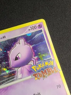 Mewtwo 9/16 Rumble Holo MP- [Holo Bleed 2 Swirls] Video Game Promo Pokemon Card - Image 3
