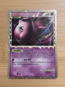 Mew Prime 97/102 HGSS Triumphant Holo Ultra Rare NM Pokemon Card TCG - Image 1