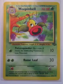 WEEPINBELL Jungle Set 1999 Pokemon Card 48/64 Uncommon LP - Image 1