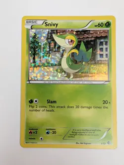 Pokemon Card Snivy 1/12 McDonalds 2011 Holo Near Mint - Image 1