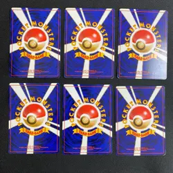 Dark Normal Card Set of 6 Japanese Pokemon Card Old Back s0047 - Image 2
